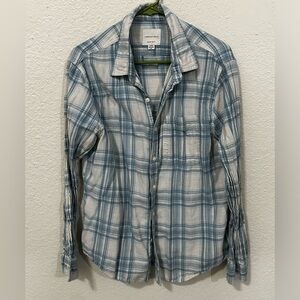 American Eagle Plaid Button Down Shirt